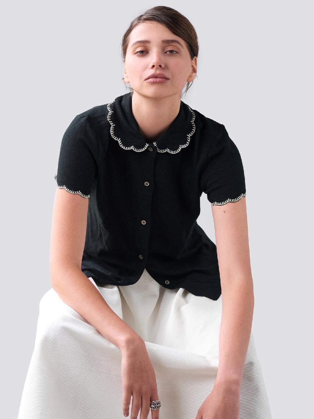 jupe by jackie Firefly - Black 98% cotton 2% elastine