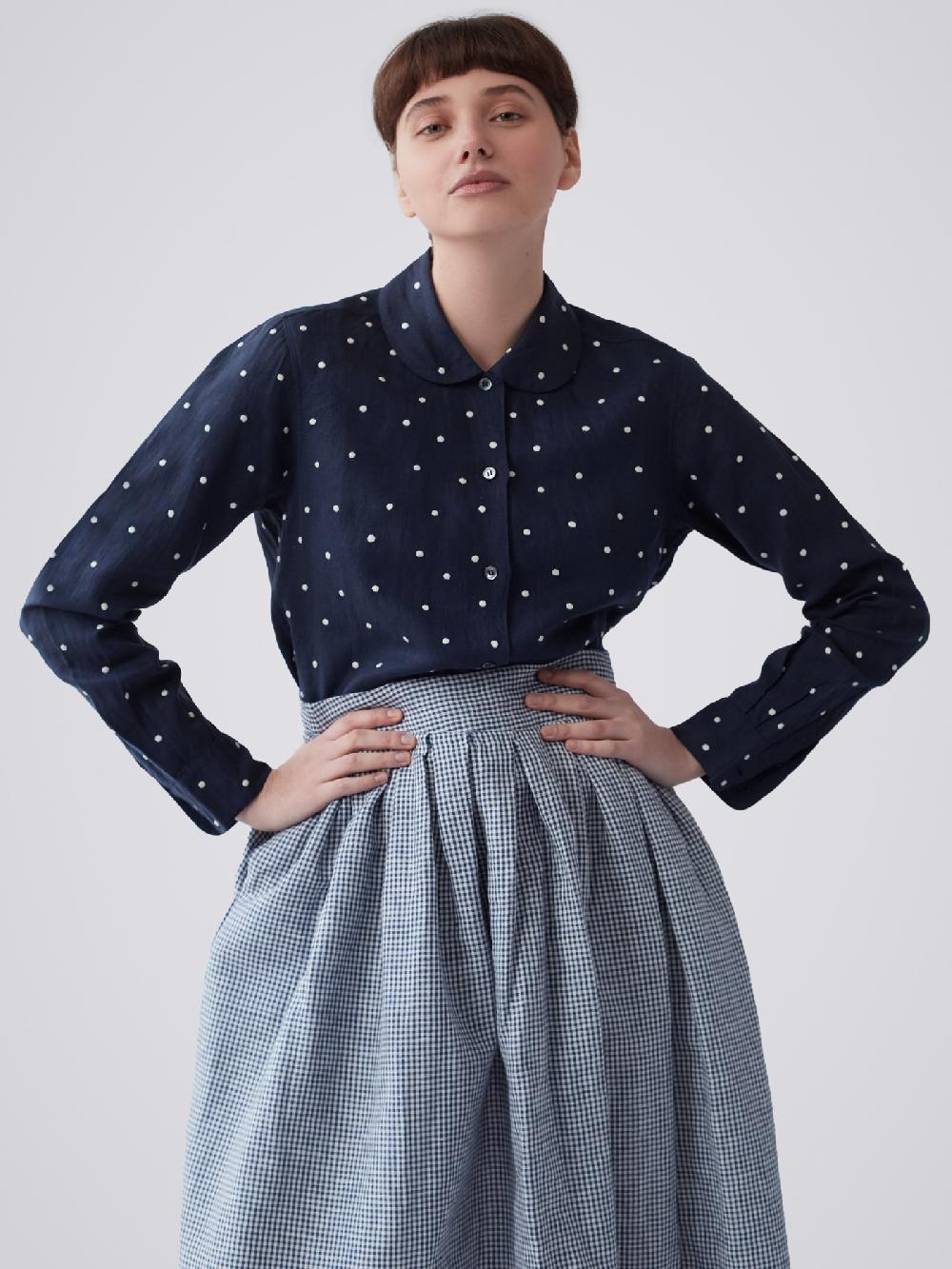 Jupe By Jackie Fitch Navy - Navy 100% Linen