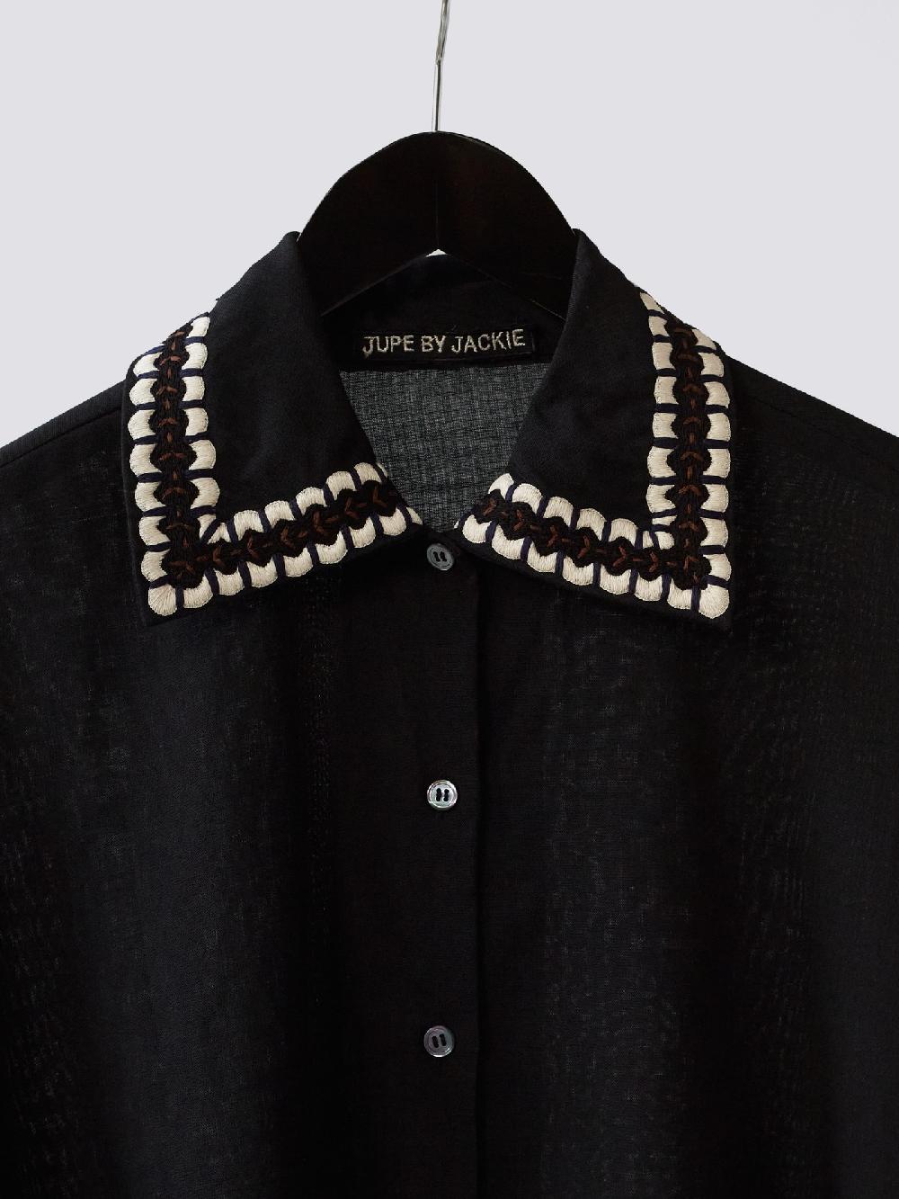 Jupe By Jackie Frances - Black 100% Wool Tops+Shirts