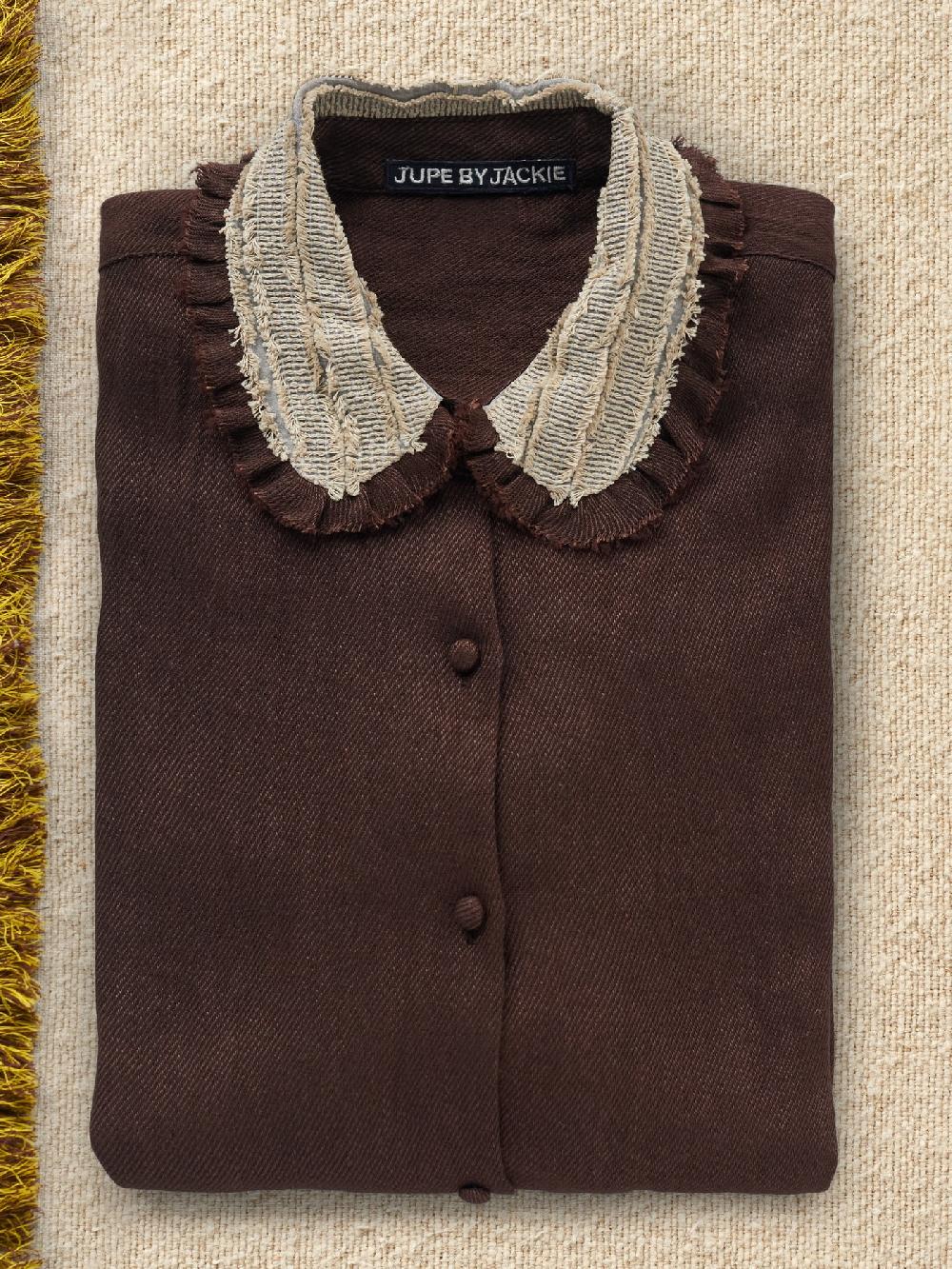 jupe by jackie Frankie - Brown linen wool blend