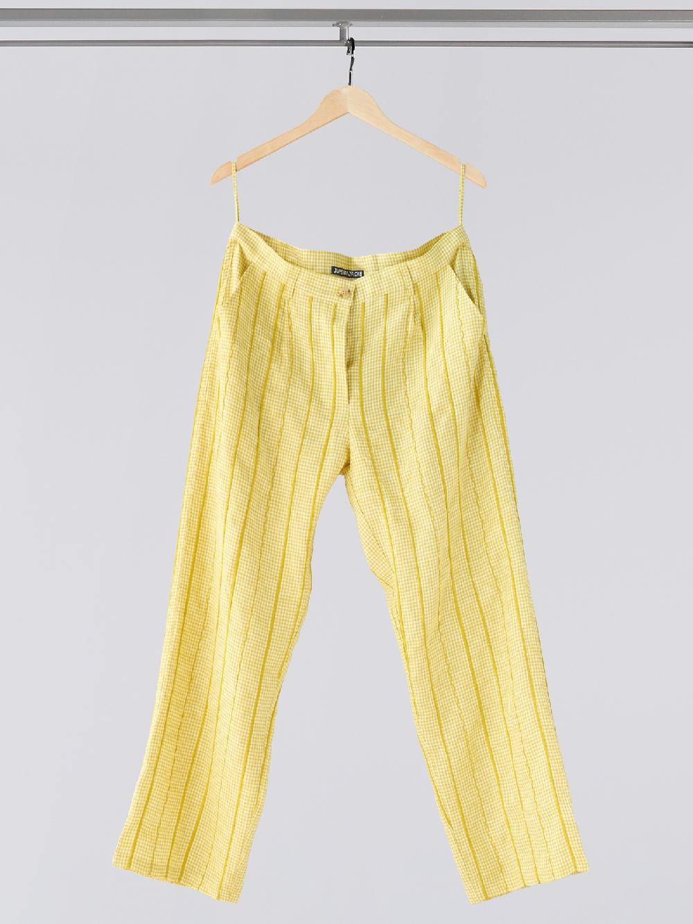 jupe by jackie Freas P - Yellow 100% linen Pants