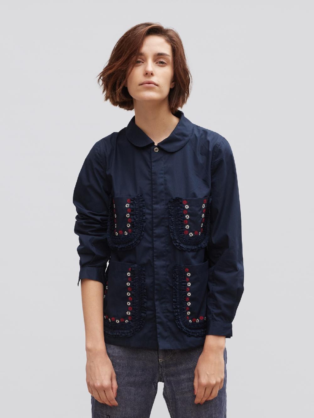 Jupe By Jackie Frey - Navy 100% Cotton Poplin More