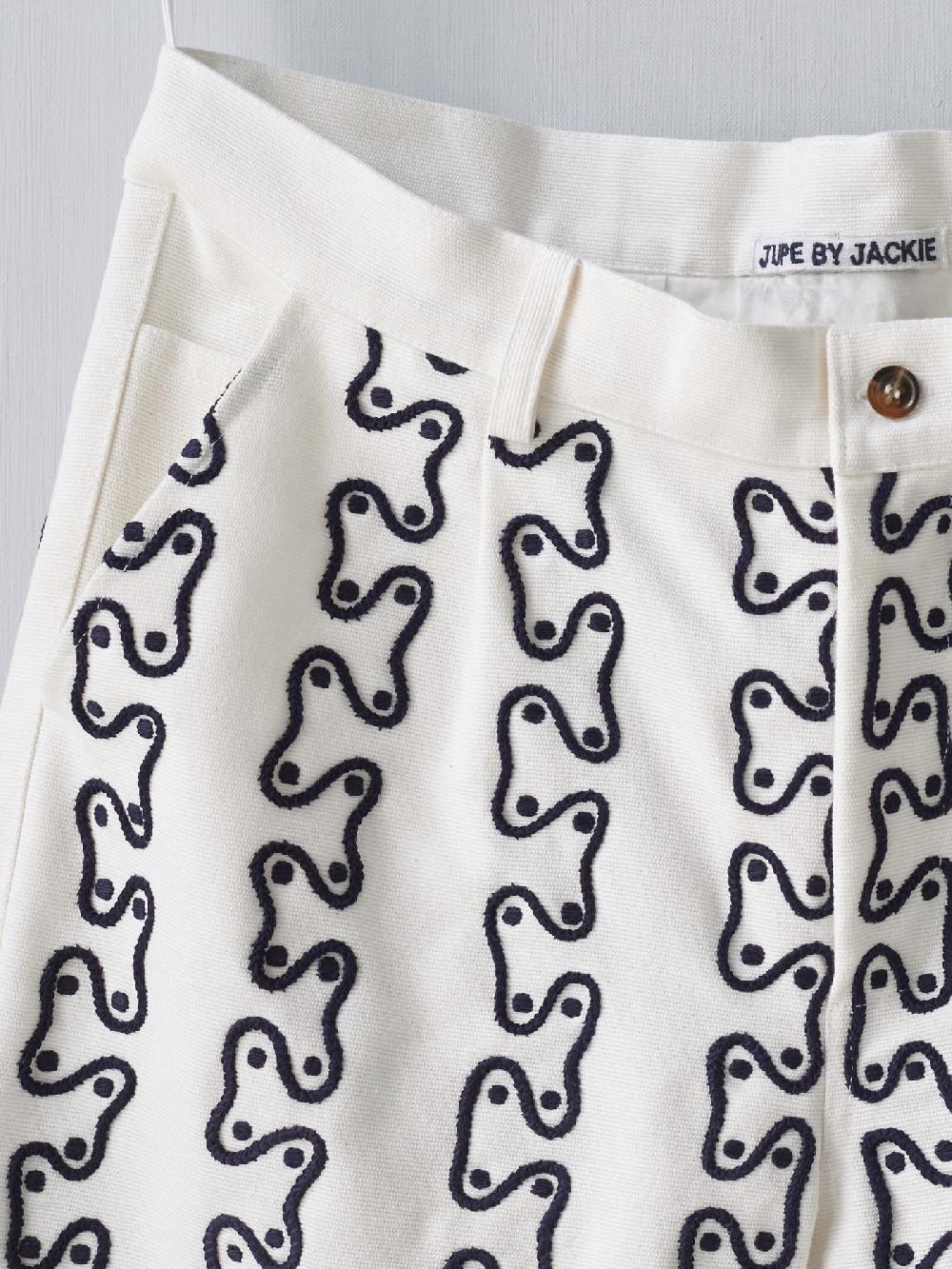 Jupe By Jackie Frizon - (Off) White 100% Cotton Pants
