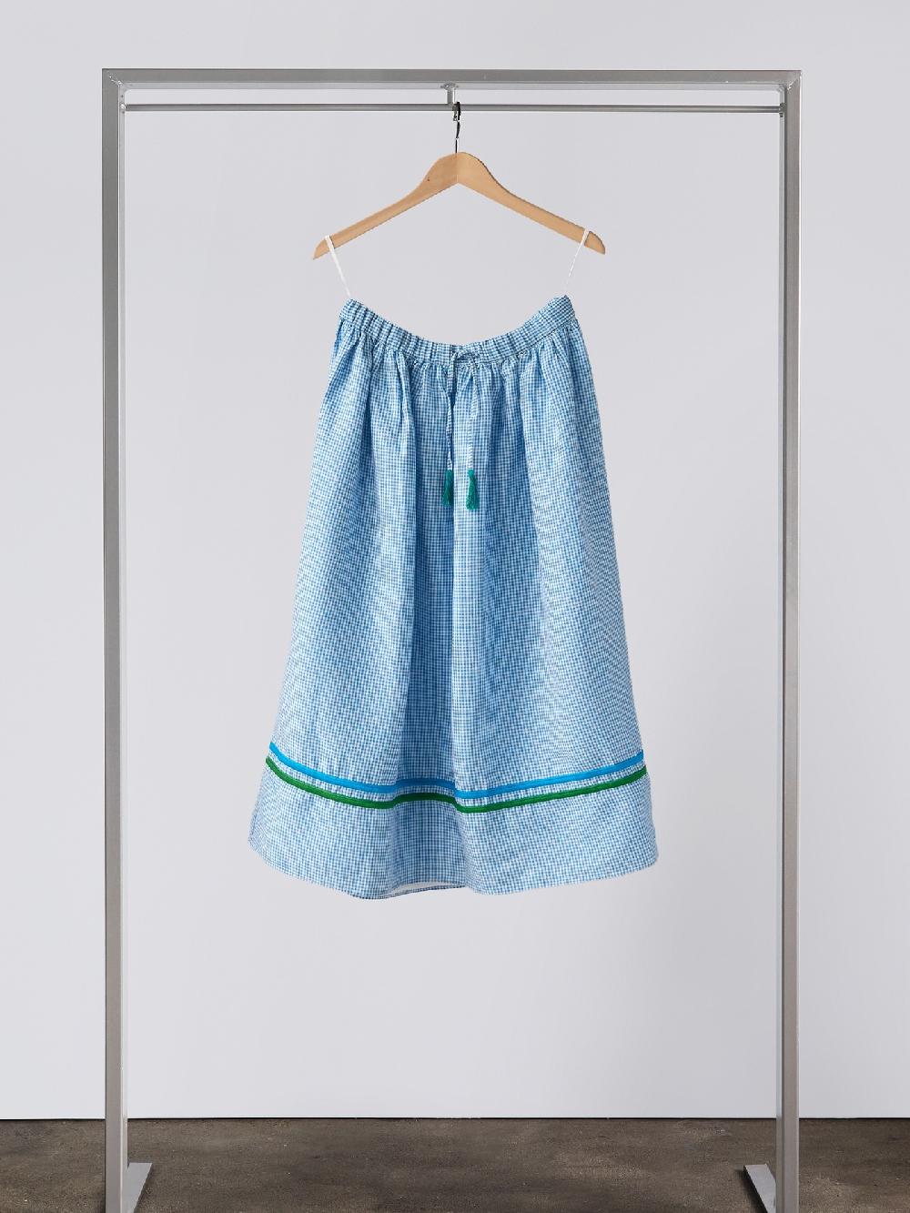 jupe by jackie Fuma - Blue cotton linen blend
