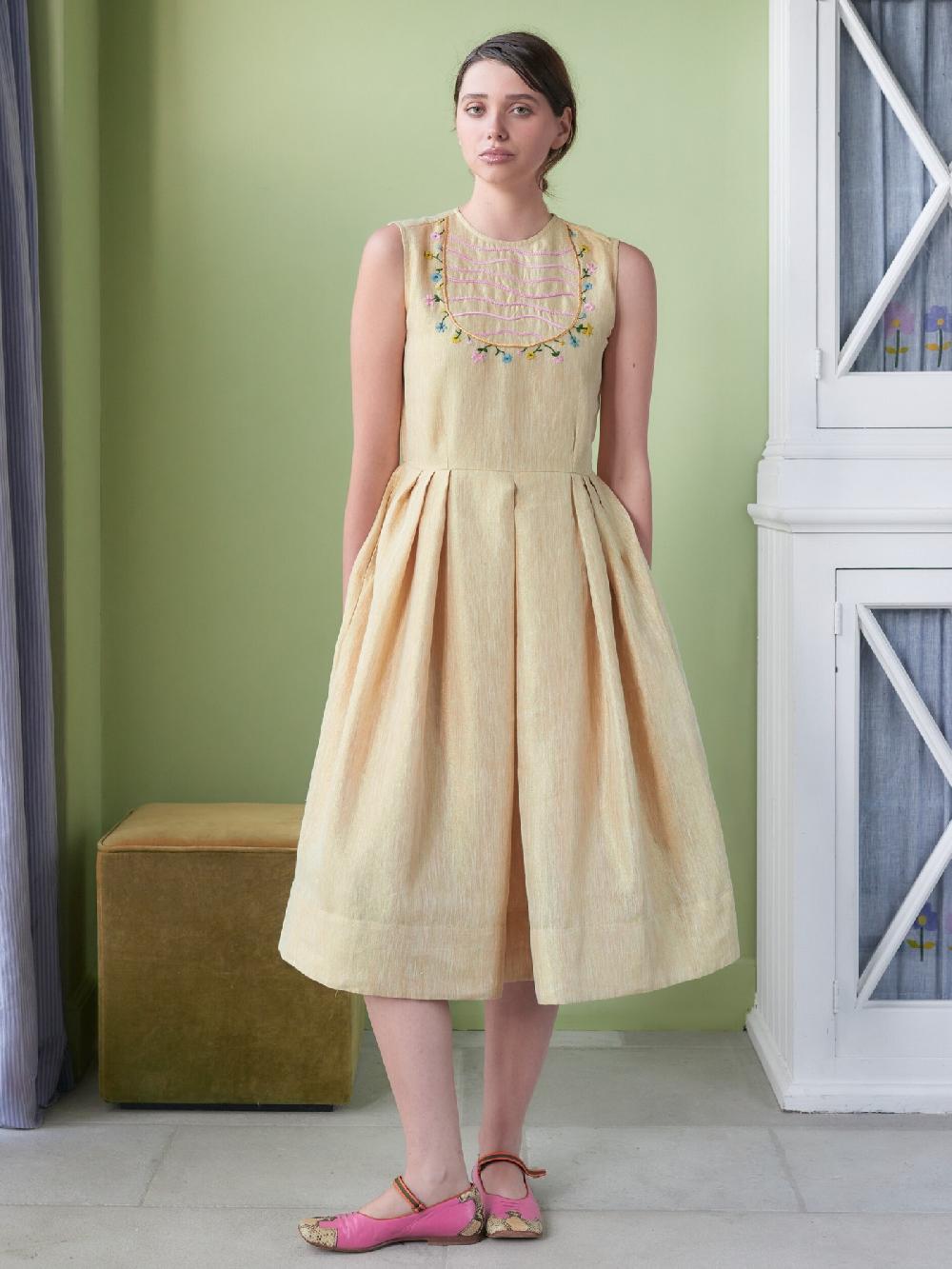 Jupe By Jackie Gae - Yellow 100% Linen