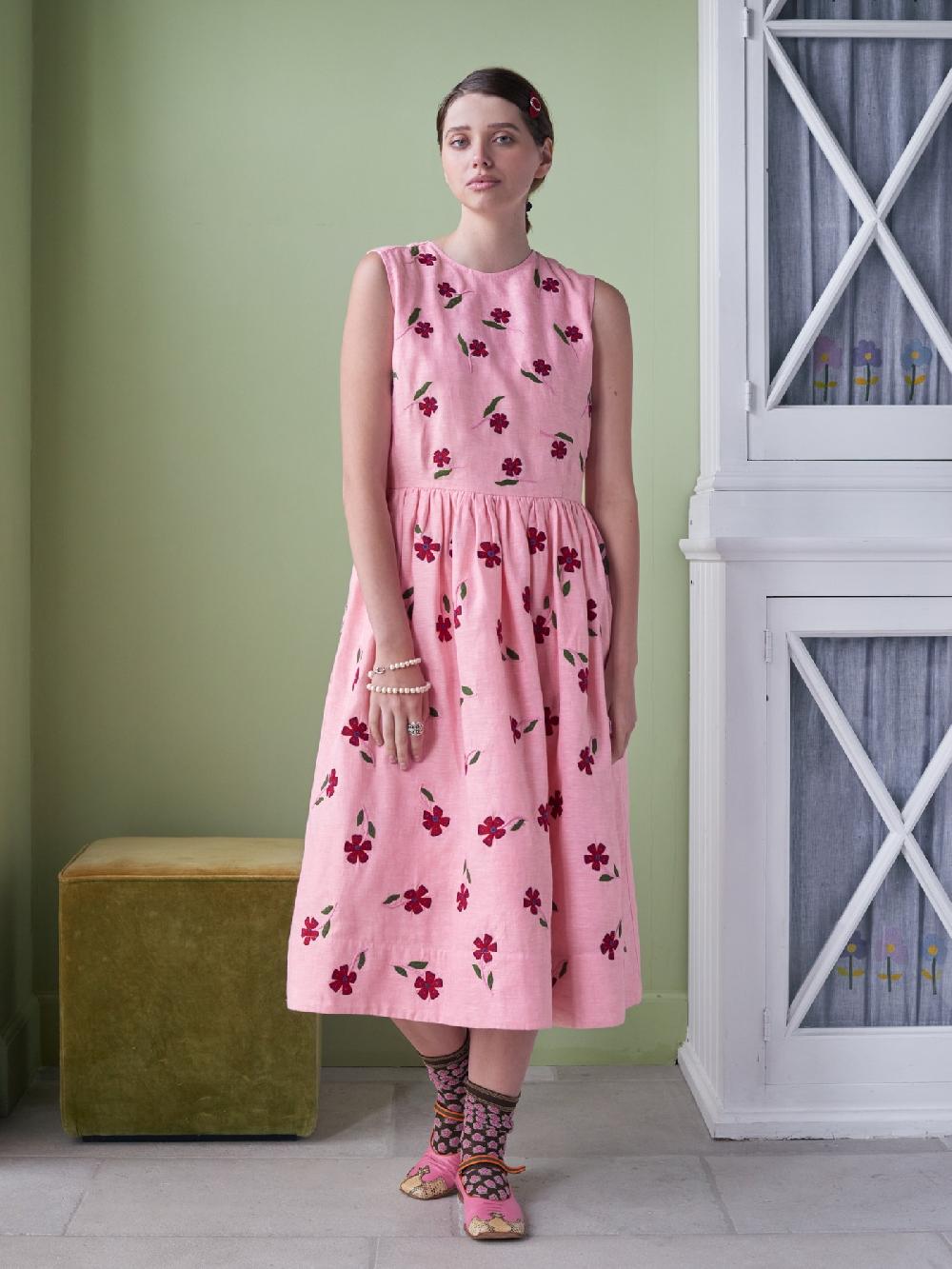 Jupe By Jackie Gemma - Pink 100% Linen Dresses