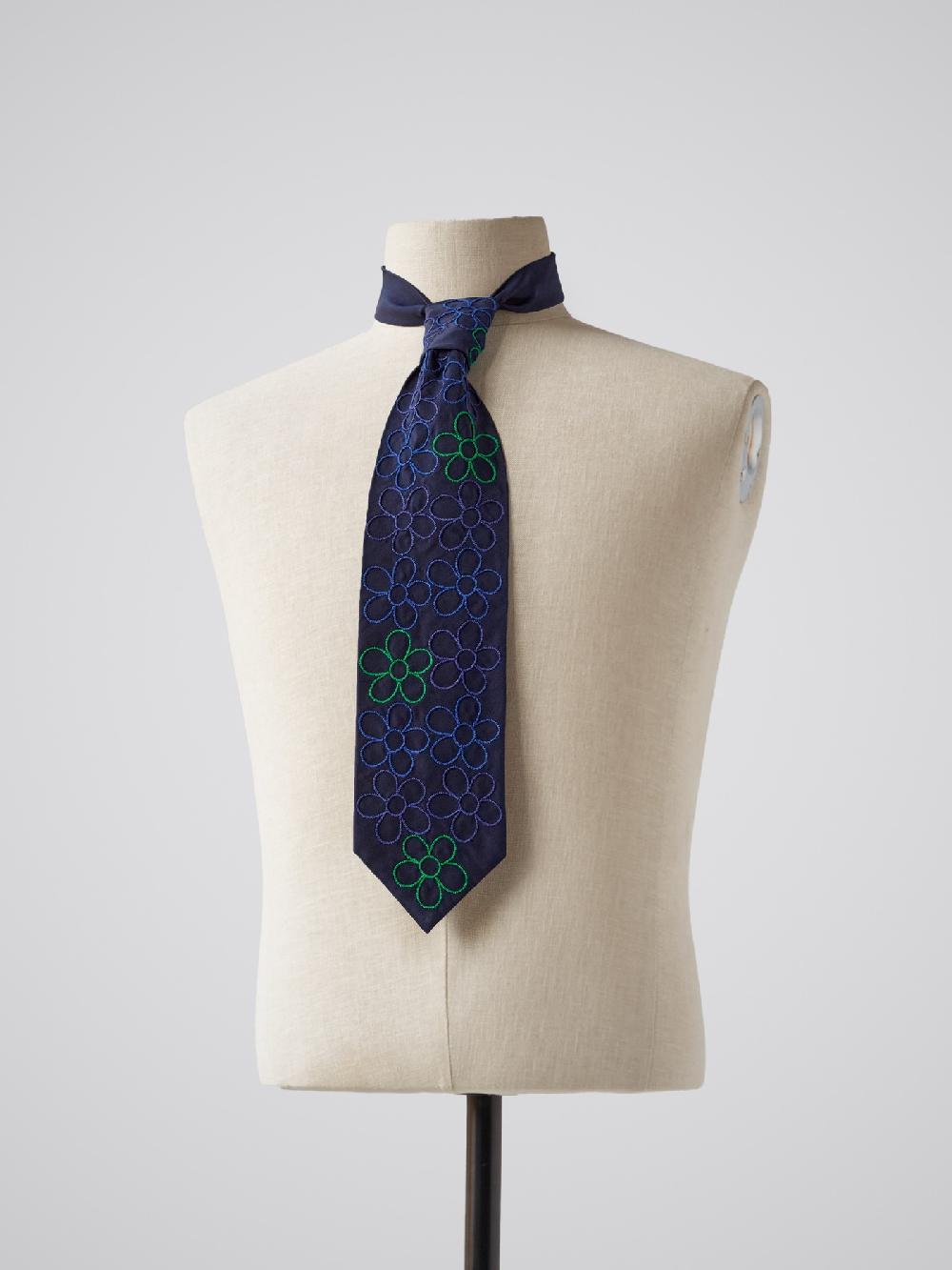 jupe by jackie Giardino S - Navy 100% silk Ties green