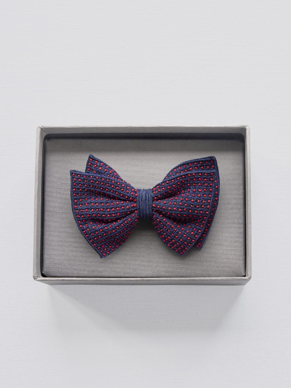 jupe by jackie Graphy - Navy 100% silk red