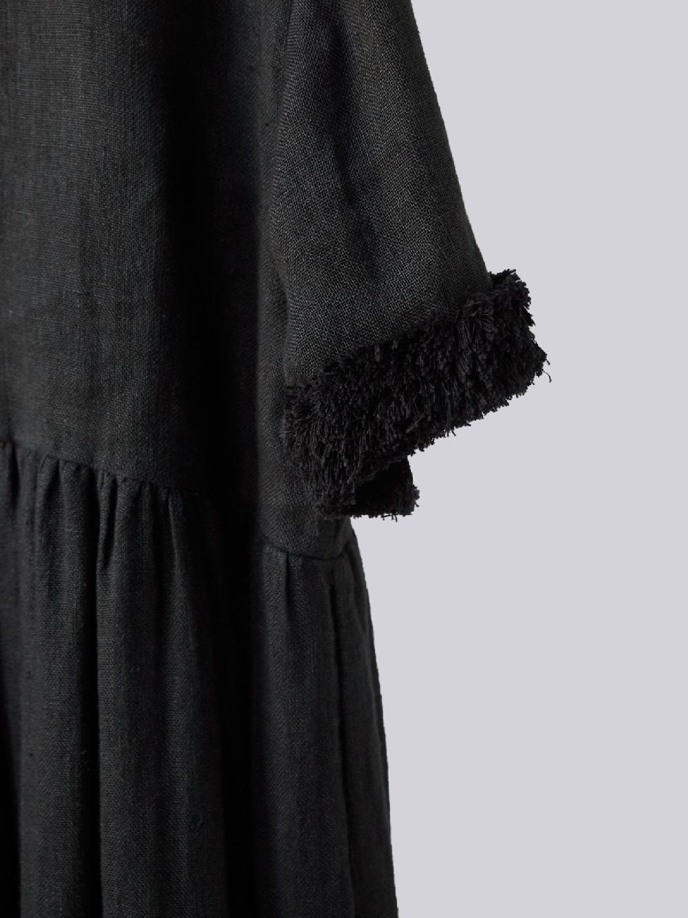 Jupe By Jackie Gray - Black 100% Linen Dresses