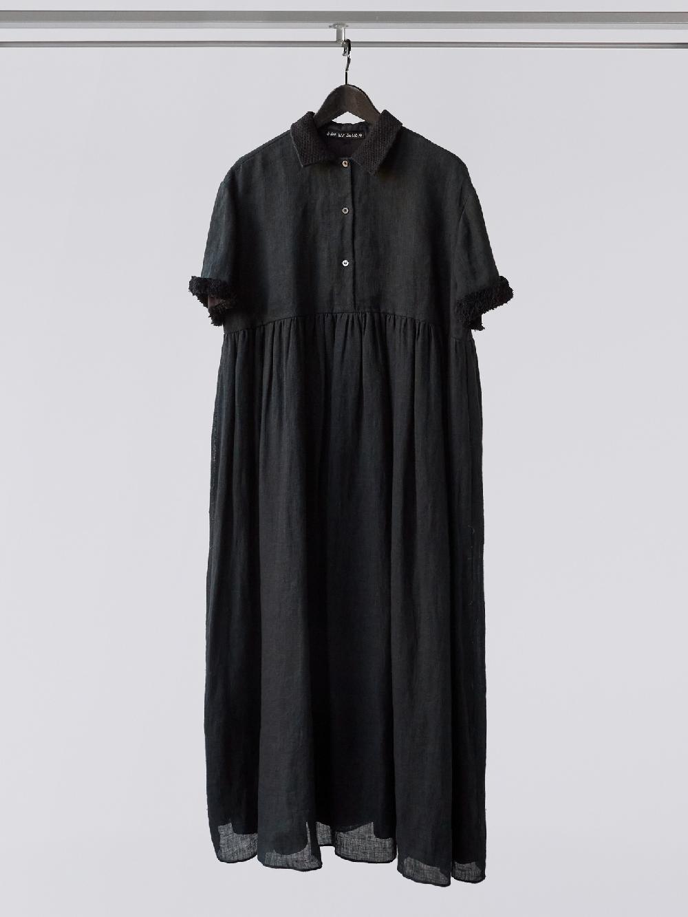 jupe by jackie Gray - Black 100% linen Dresses