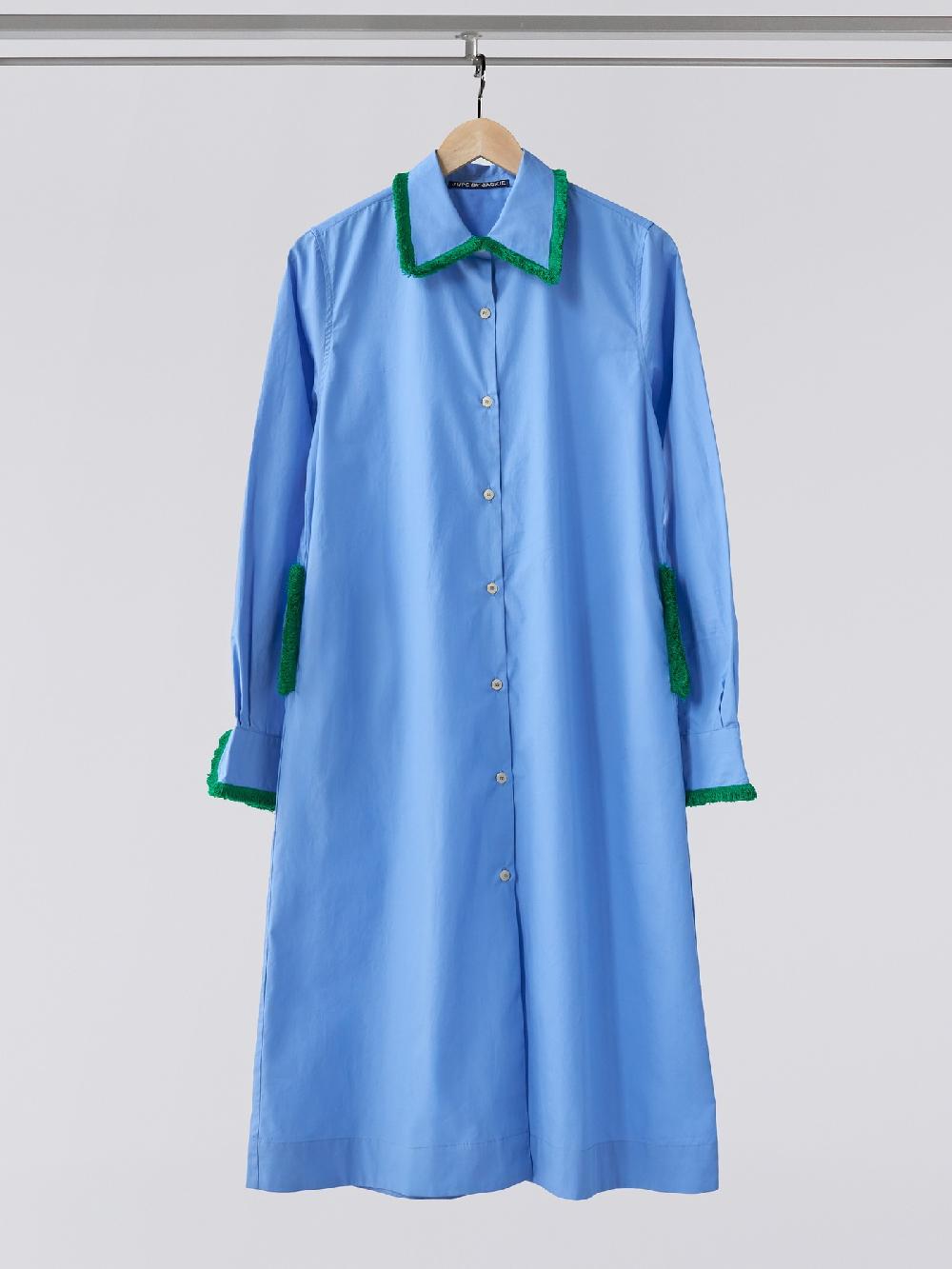 jupe by jackie Green Grass - Blue 100% cotton poplin