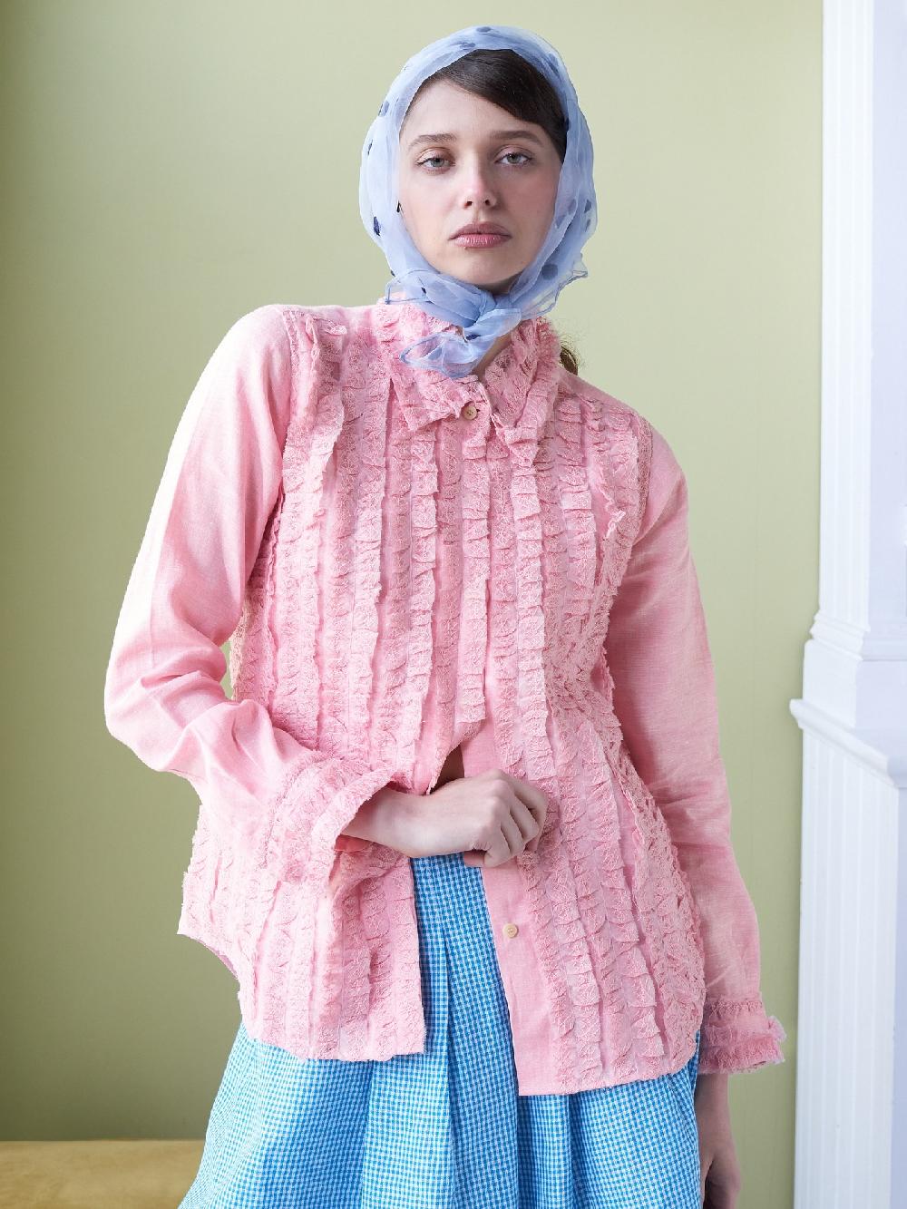 jupe by jackie Gremille - Pink 100% linen Tops+Shirts