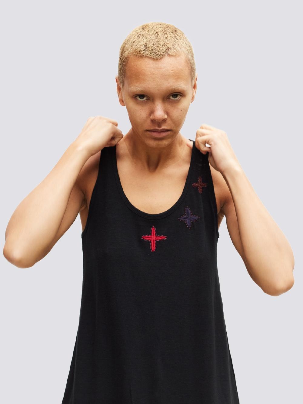 Jupe By Jackie Greta Dr - Black 98% Cotton 2% Elastine