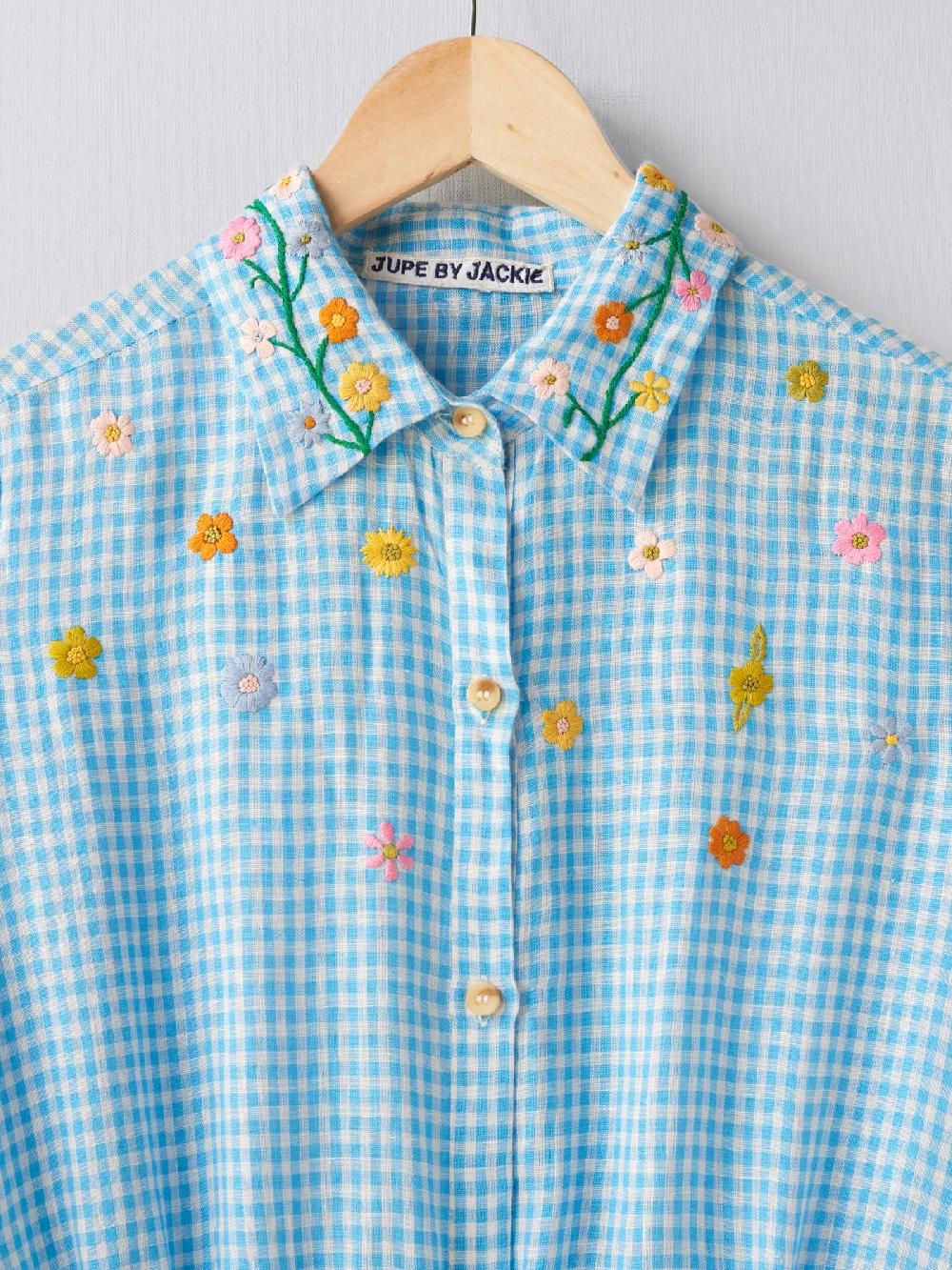 Jupe By Jackie Hana Dr. - Blue 100% Linen