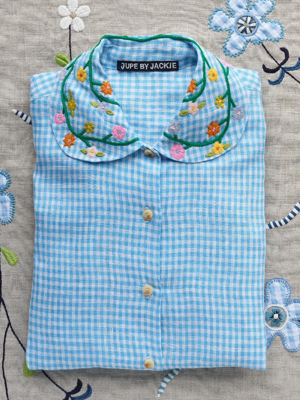 Jupe By Jackie Hana T. - Light Blue 100% Linen