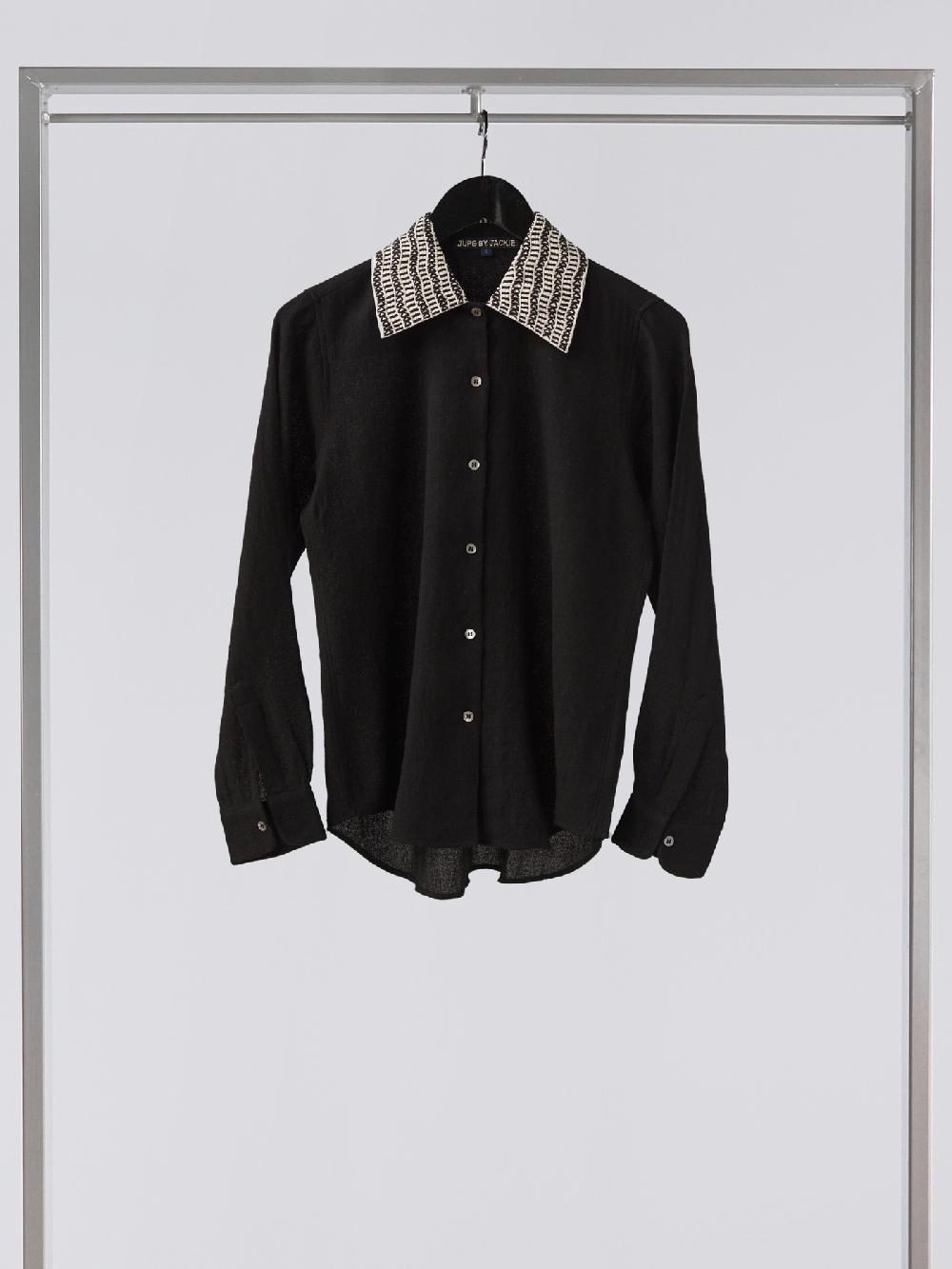 Jupe By Jackie Heal - Black 100% Wool Tops+Shirts