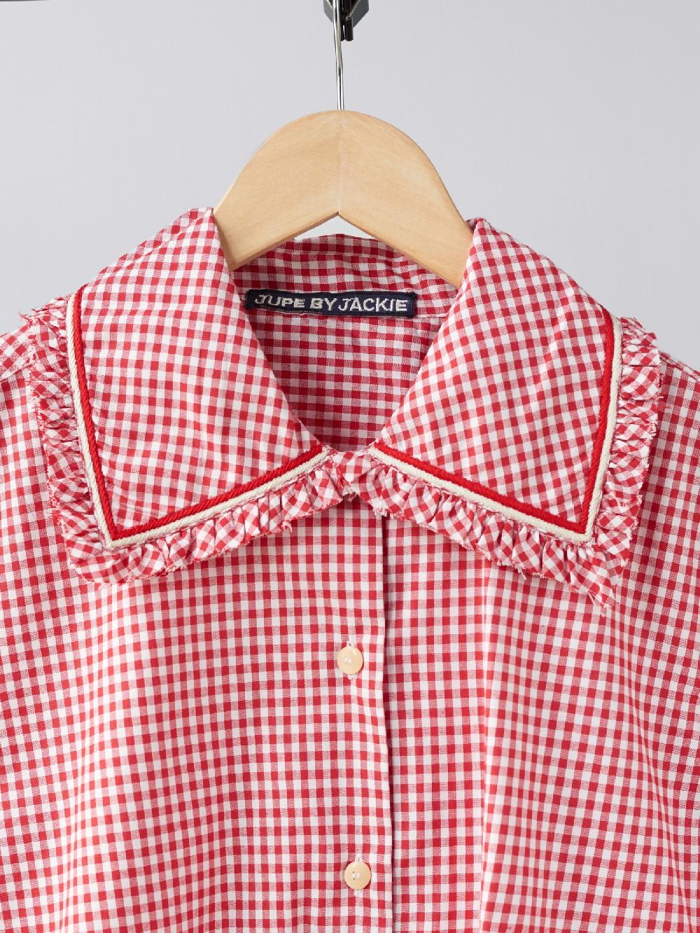 Jupe By Jackie Heffron Red Checks - 100% Cotton