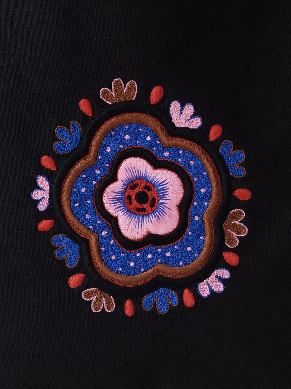 Jupe By Jackie Helna - Black 100% Cotton Floral