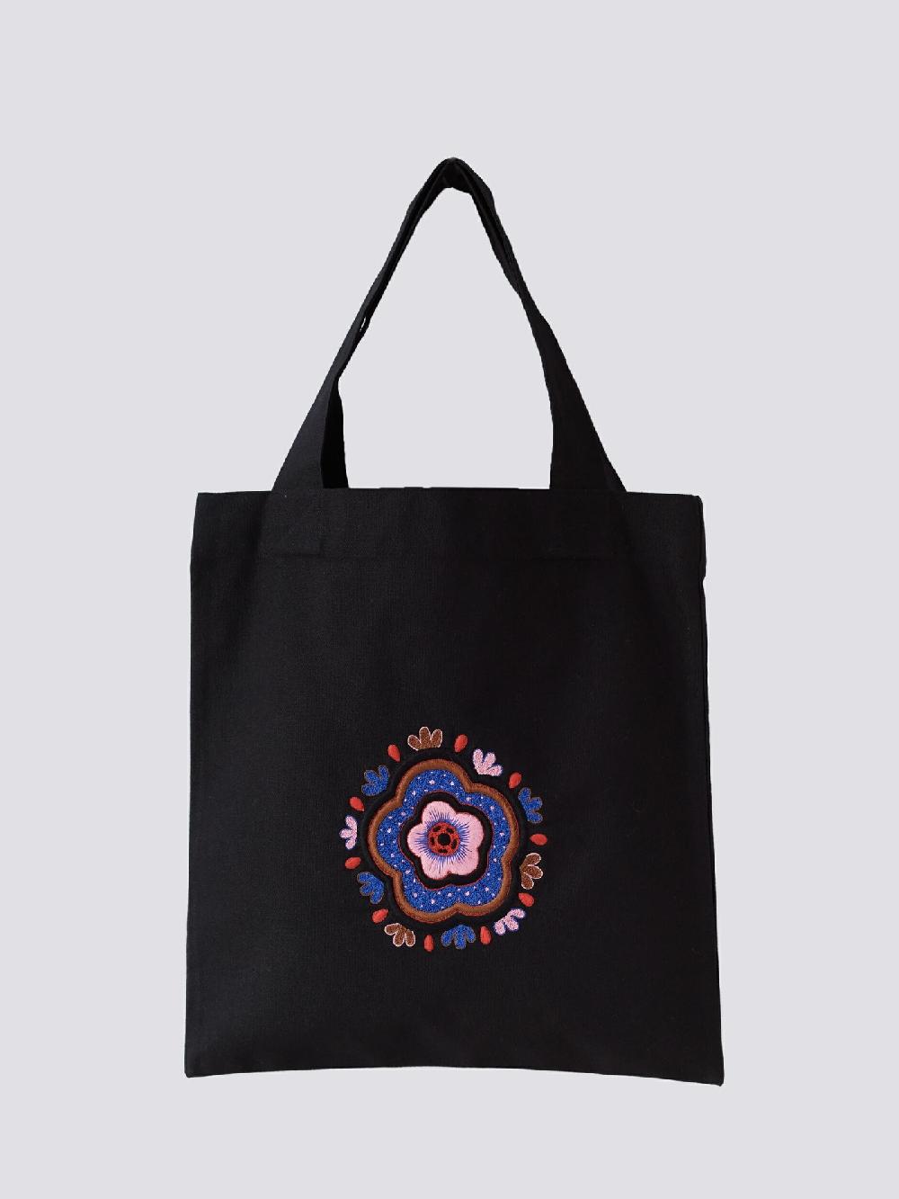 jupe by jackie Helna - Black 100% cotton Floral