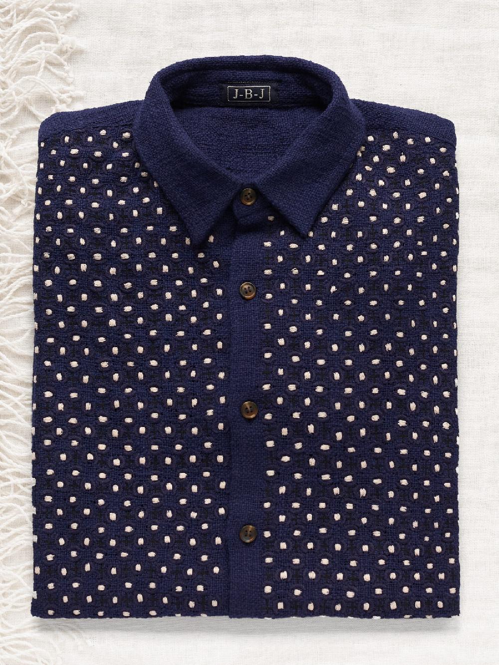 Jupe By Jackie Hera - Navy 100% Khadi Cotton