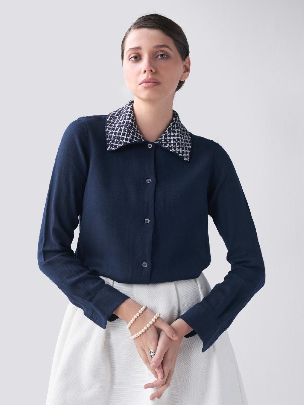 Jupe By Jackie Howe - Navy 100% Wool