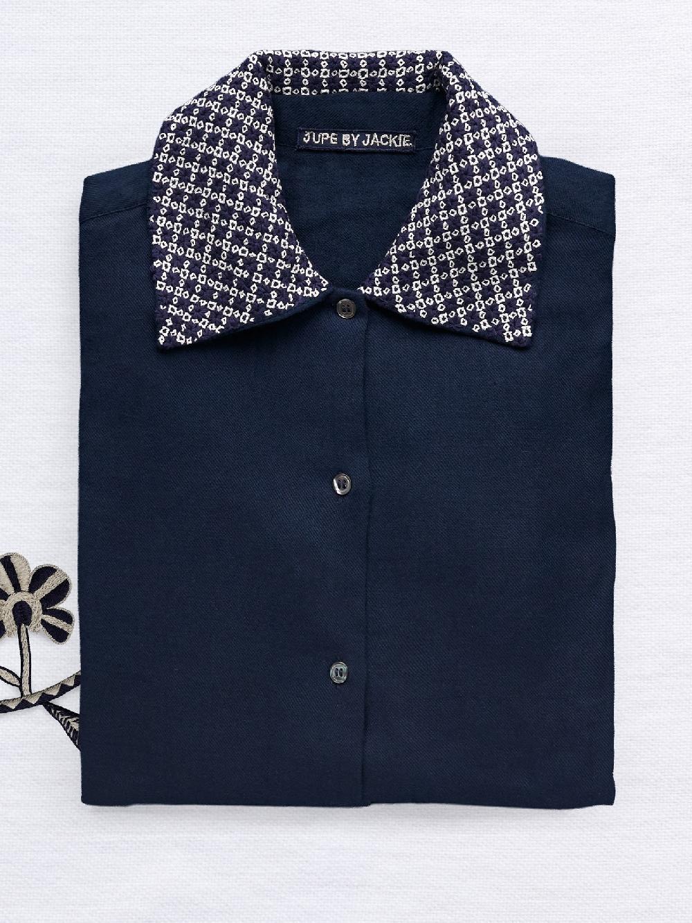 jupe by jackie Howe - Navy 100% wool