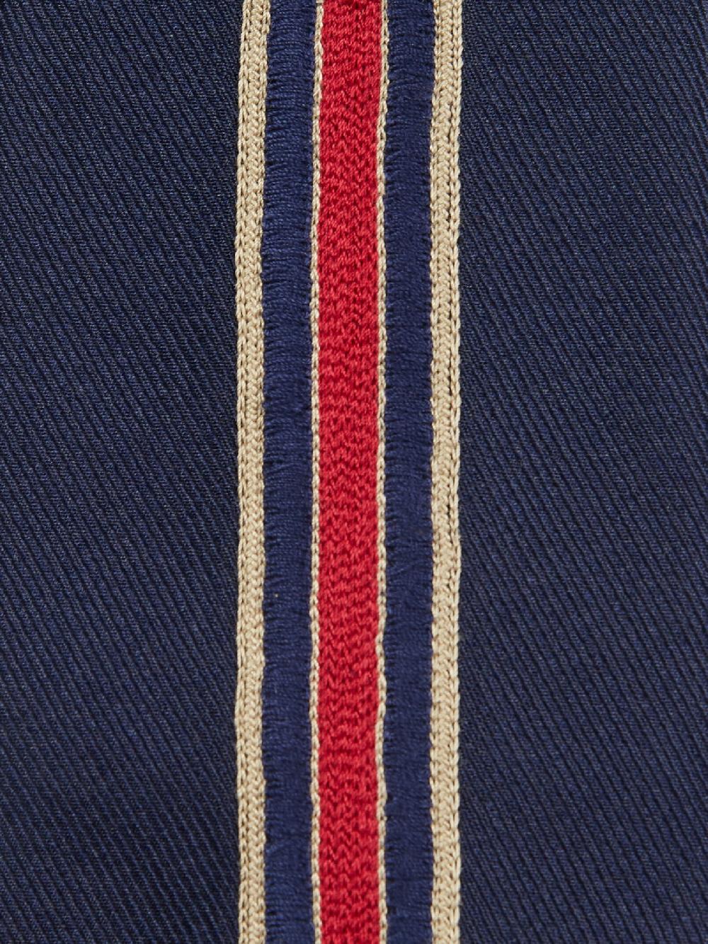 Jupe By Jackie Hunter - Navy 100% Silk Red