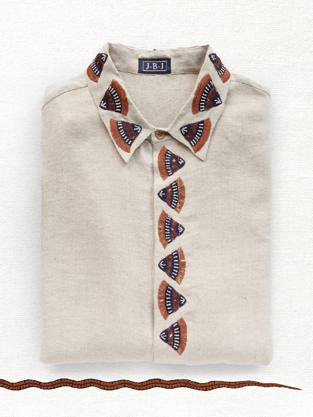 jupe by jackie Jonnie - Beige 100% linen Point