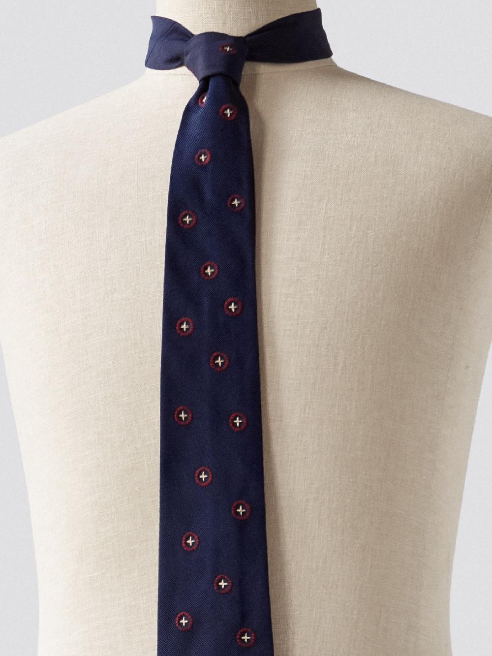 Jupe By Jackie Justa - Navy 100% Silk Red