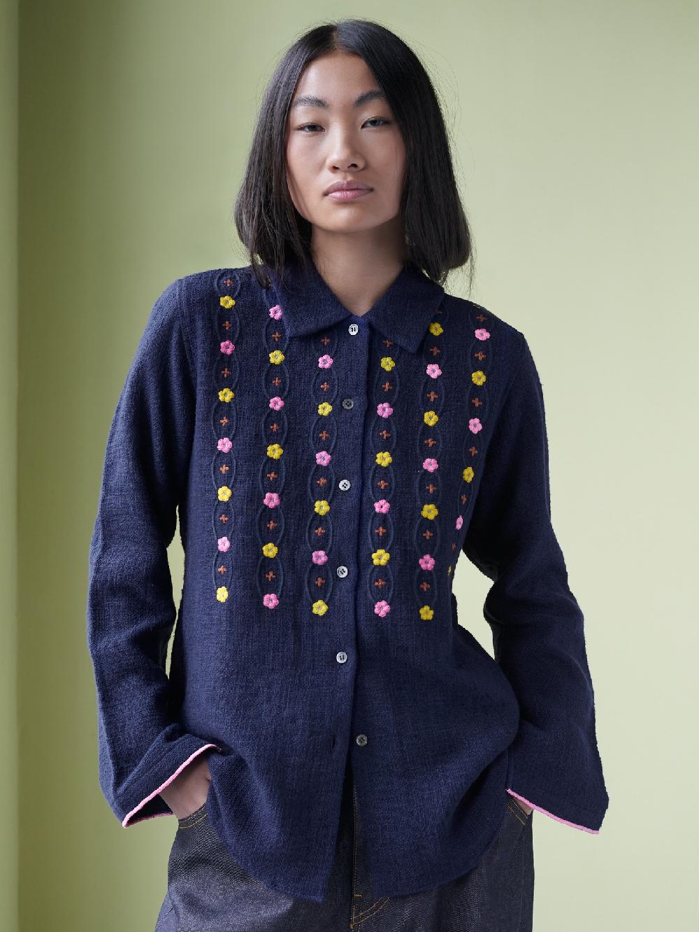 jupe by jackie Kandy - Navy 100% cotton Less