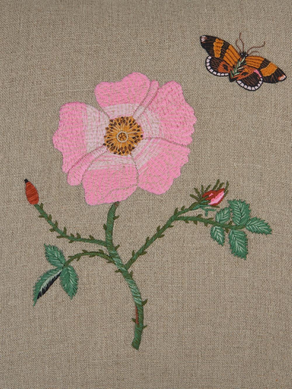 jupe by jackie Kareli - Beige 100% linen Floral