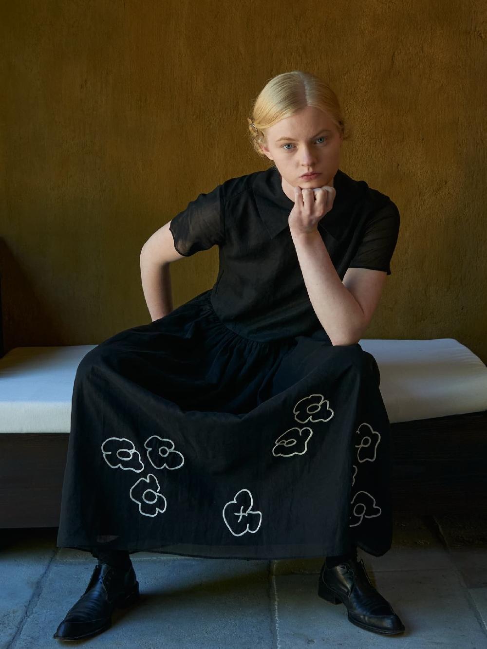 Jupe By Jackie Kitty S - Black Fine Cotton Dresses