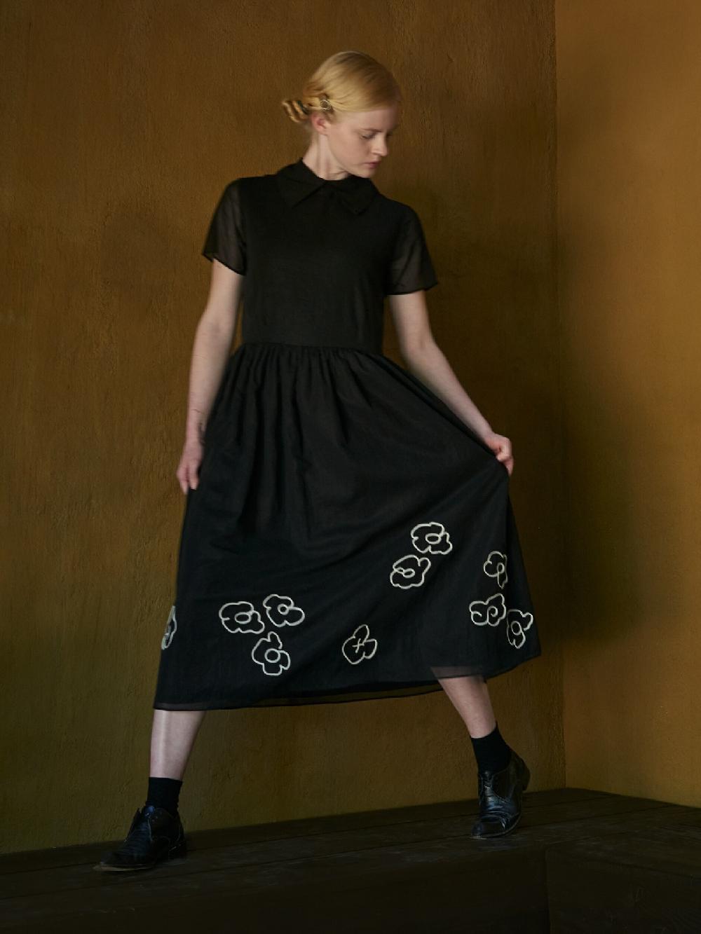 Jupe By Jackie Kitty S - Black Fine Cotton Dresses