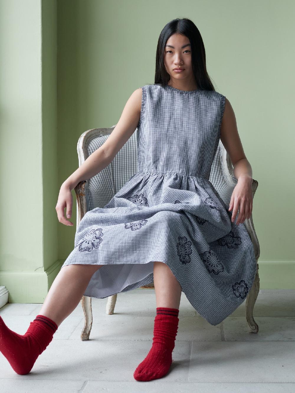 Jupe By Jackie Kristen - Navy 100% Linen