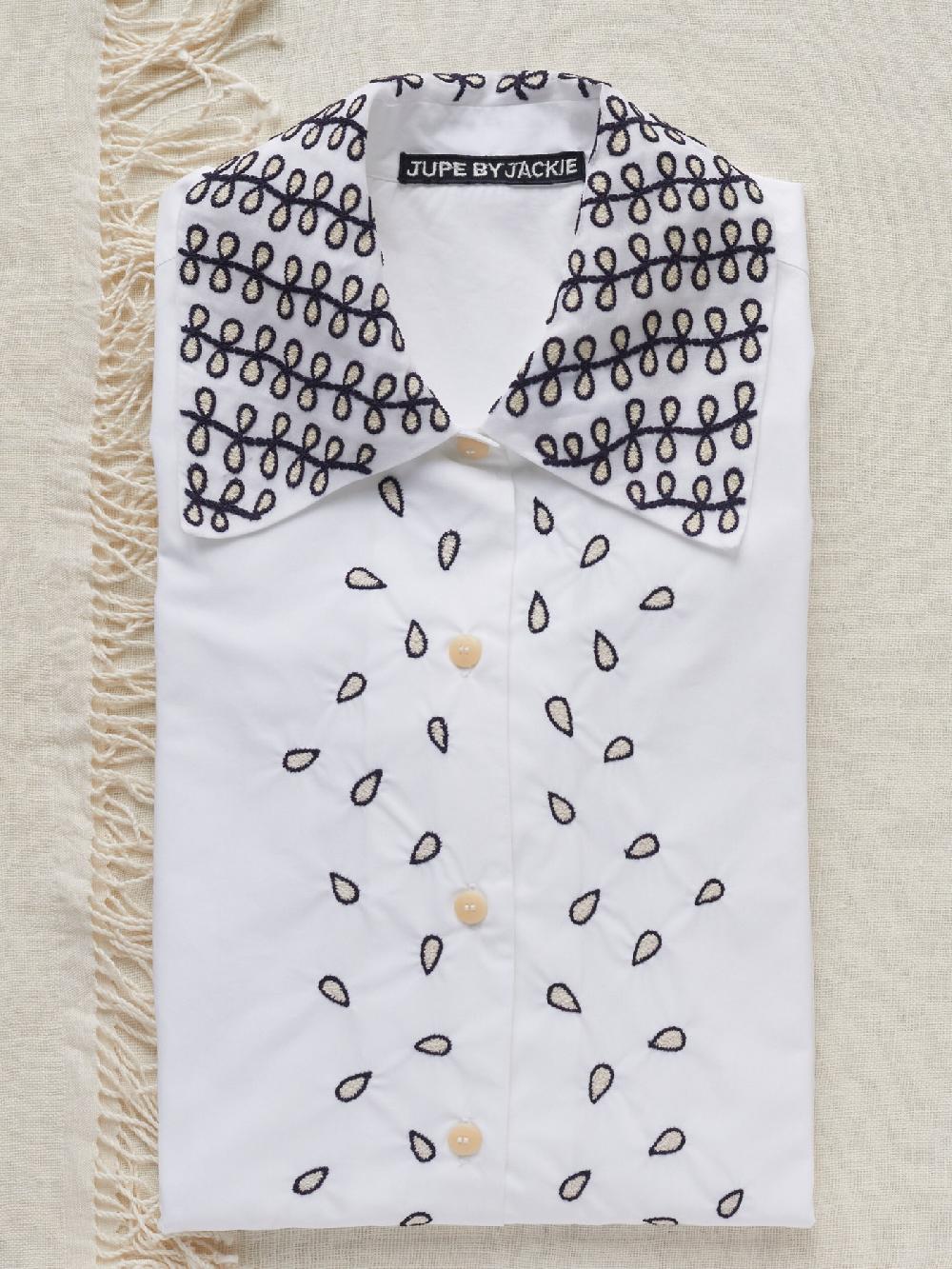 Jupe By Jackie Kumana - (Off) White 100% Cotton Poplin