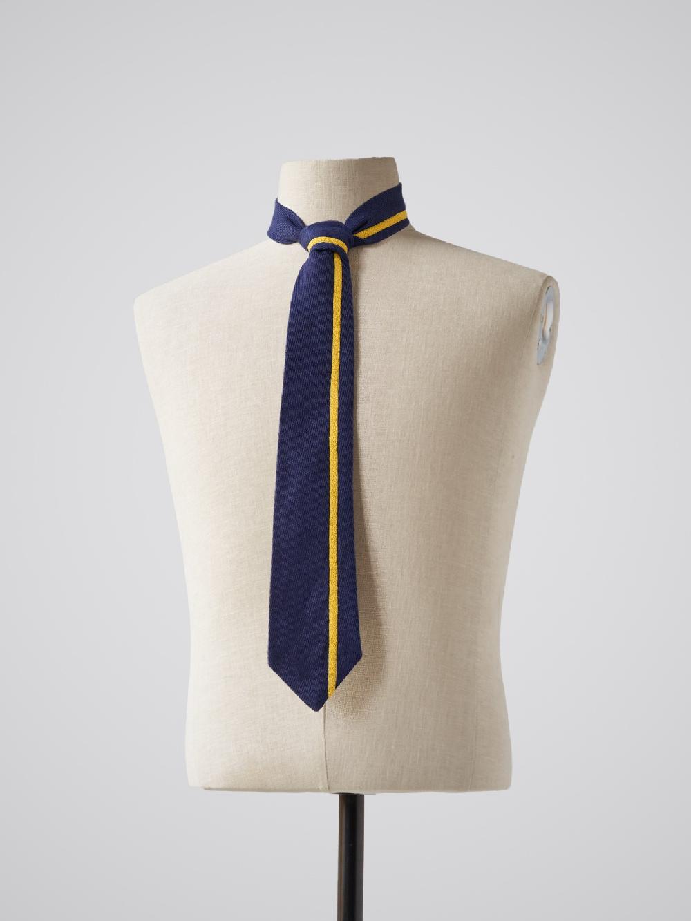 jupe by jackie Linden Yellow - Navy linen wool blend