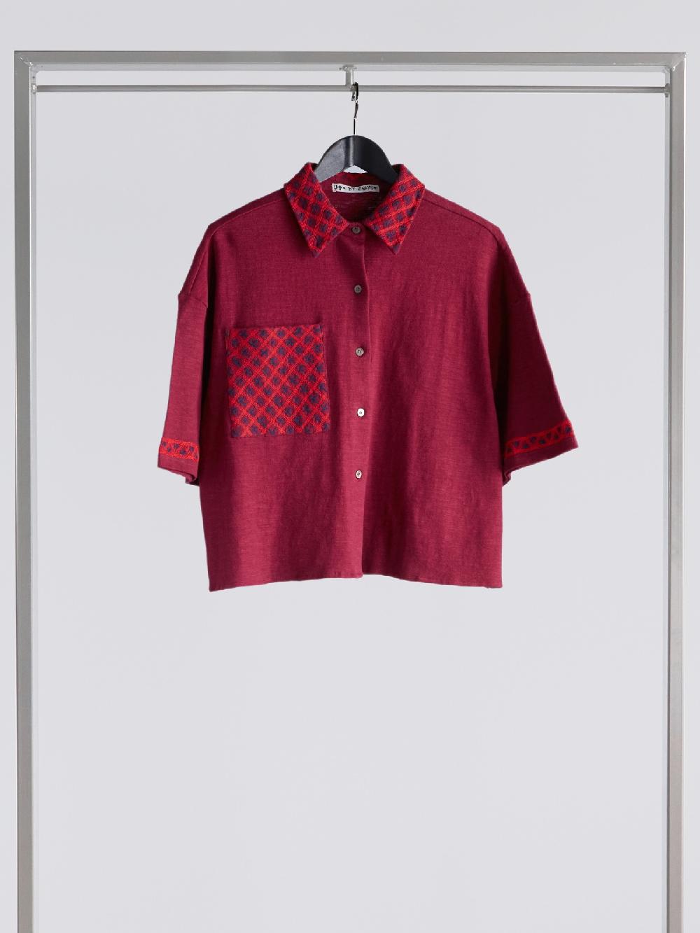 jupe by jackie Lirac - Burgundy 98% cotton 2% elastine