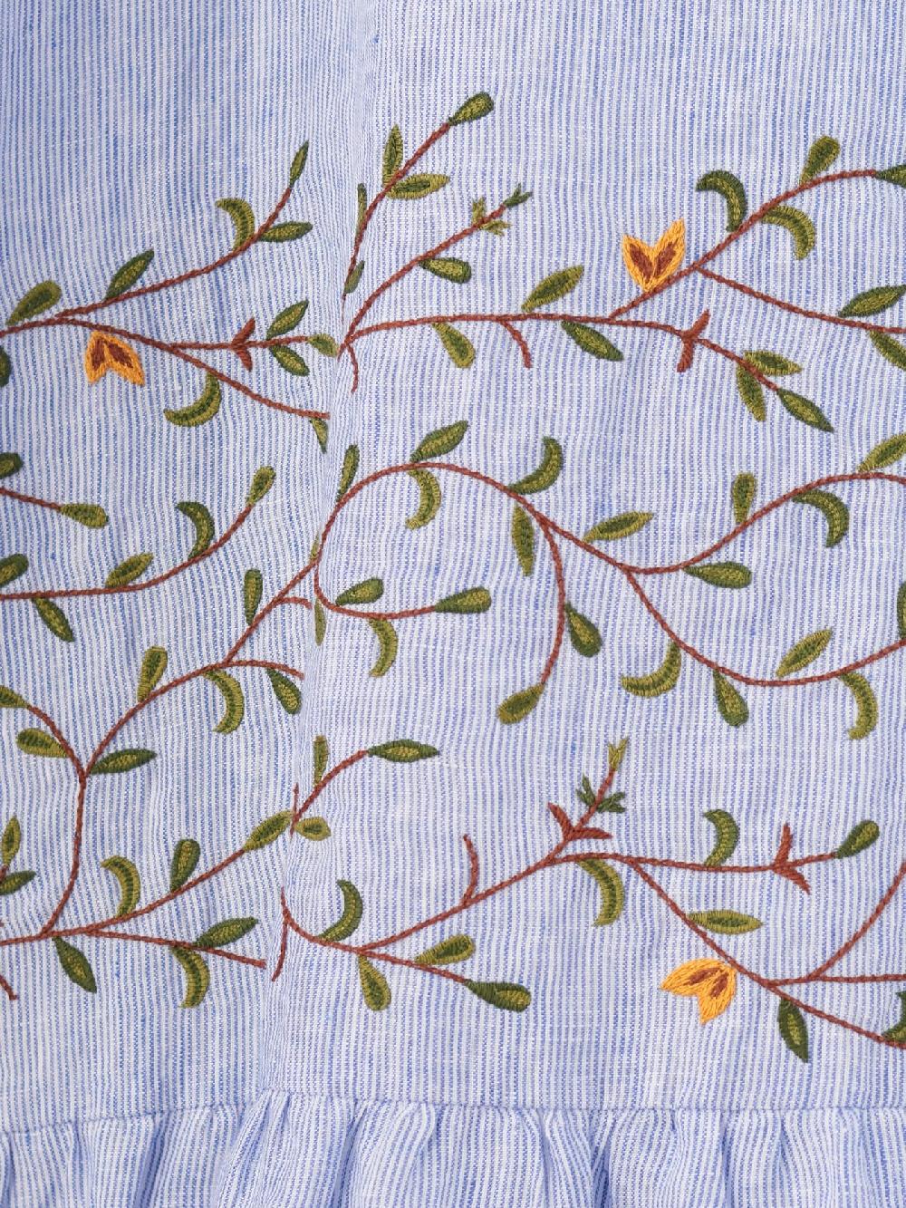 Jupe By Jackie Locke - Blue 100% Linen