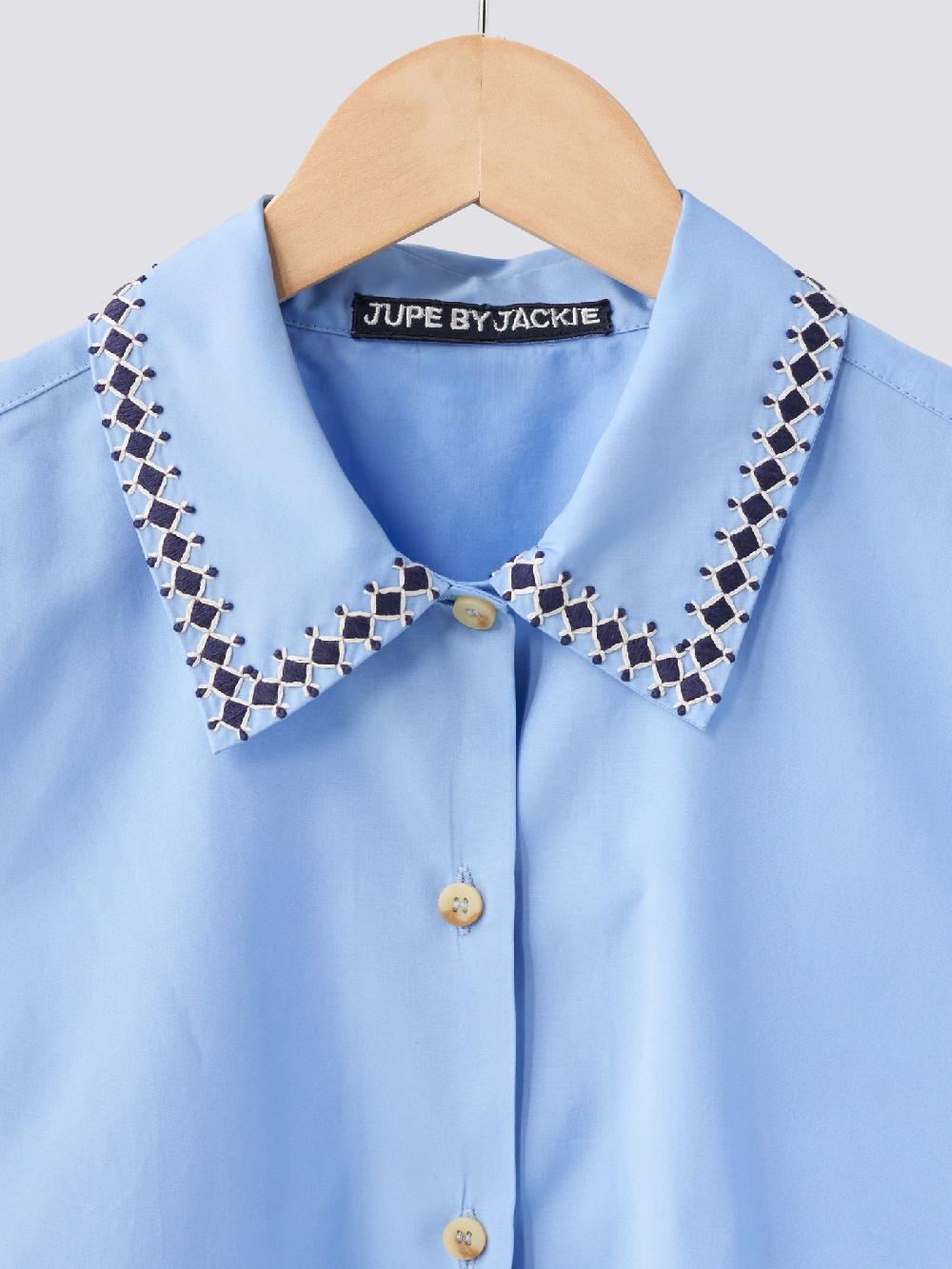 Jupe By Jackie Lydia - Light Blue 100% Cotton Poplin