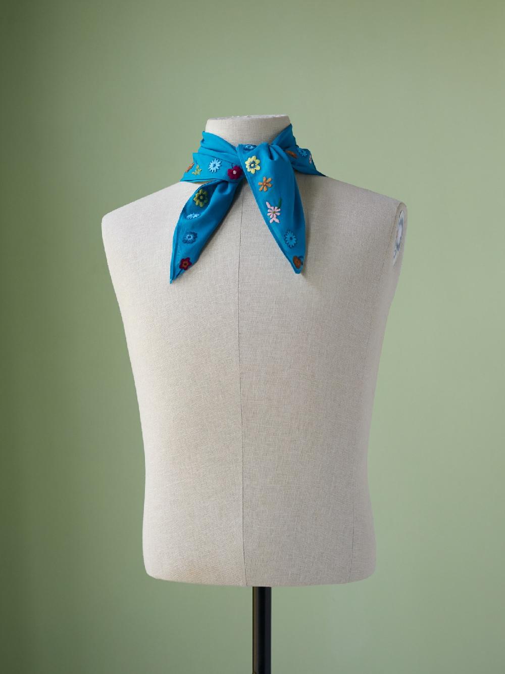 jupe by jackie Maira - Blue 100% cotton voile Scarfs