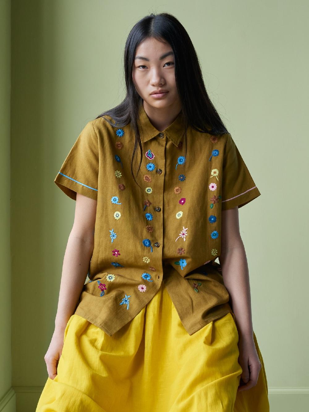 Jupe By Jackie Maira - Mustard Cotton Linen Blend