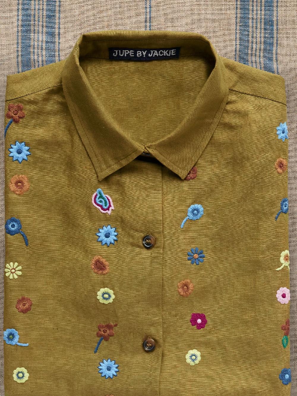 Jupe By Jackie Maira - Mustard Cotton Linen Blend