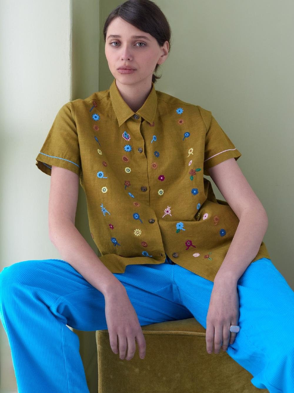Jupe By Jackie Maira - Mustard Cotton Linen Blend