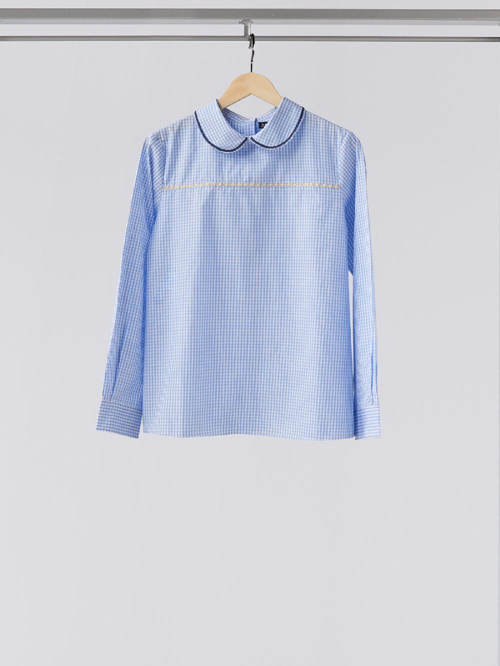 jupe by jackie Mallino - Blue 100% cotton poplin