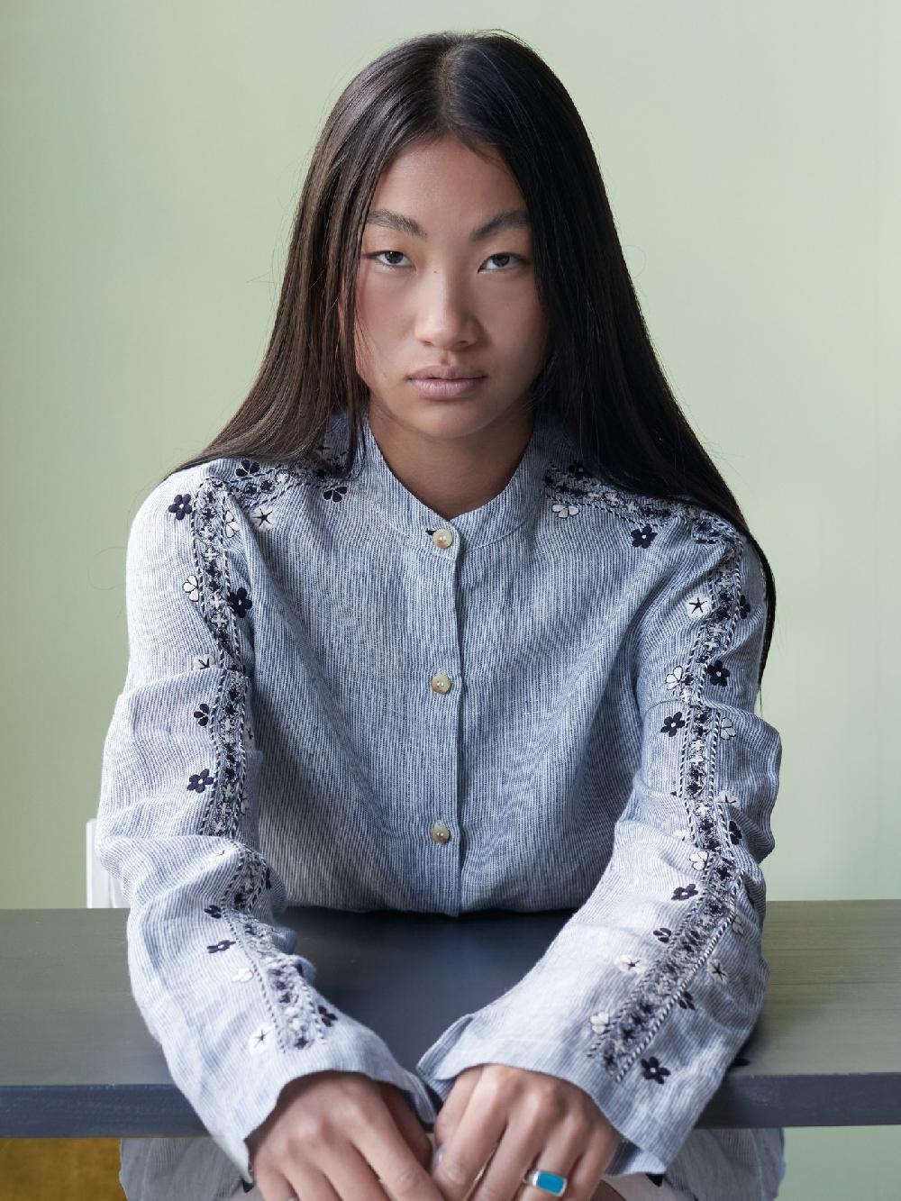 jupe by jackie Medrose - Navy 100% linen More