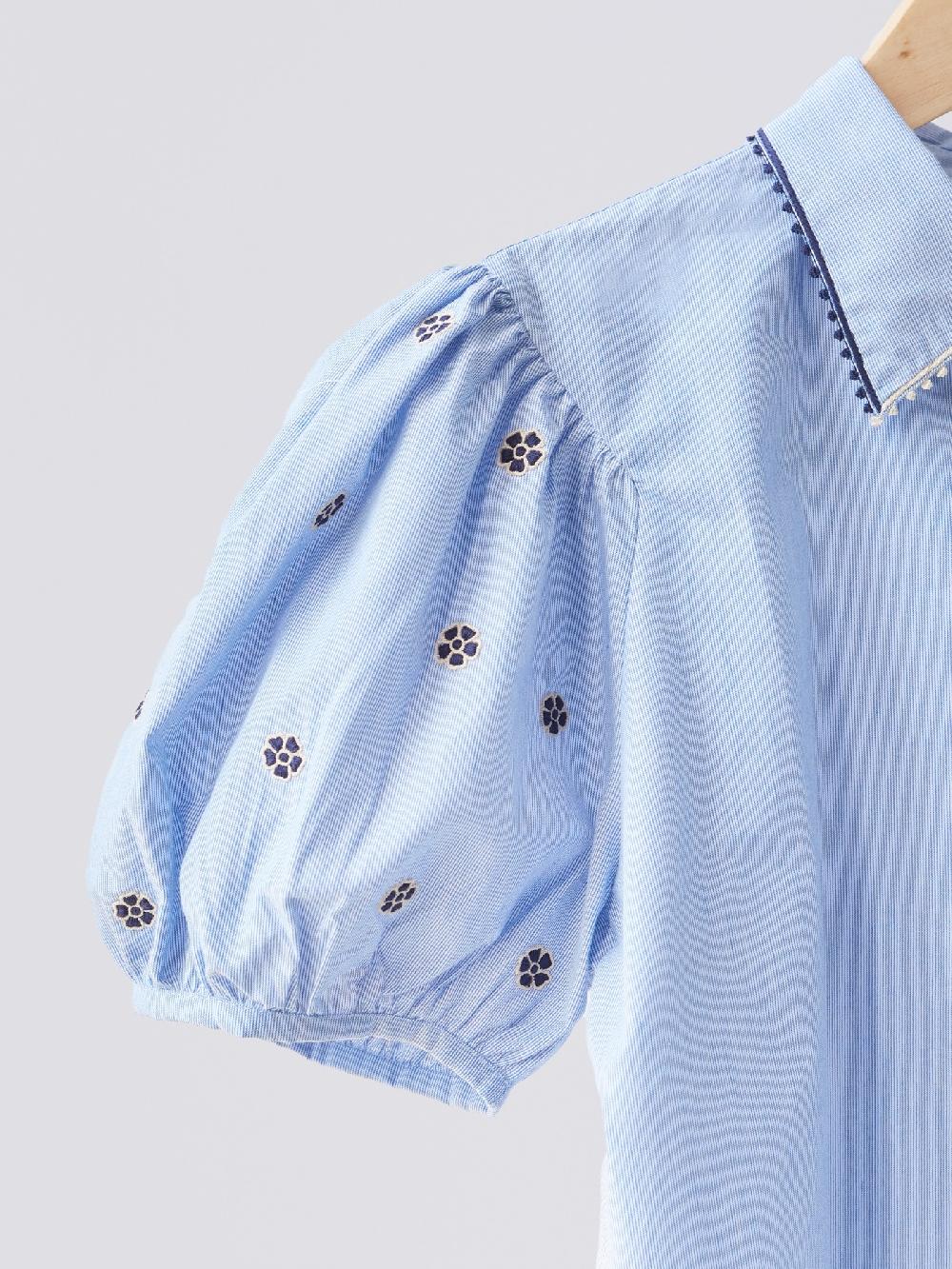 Jupe By Jackie Melly - Light Blue 100% Cotton