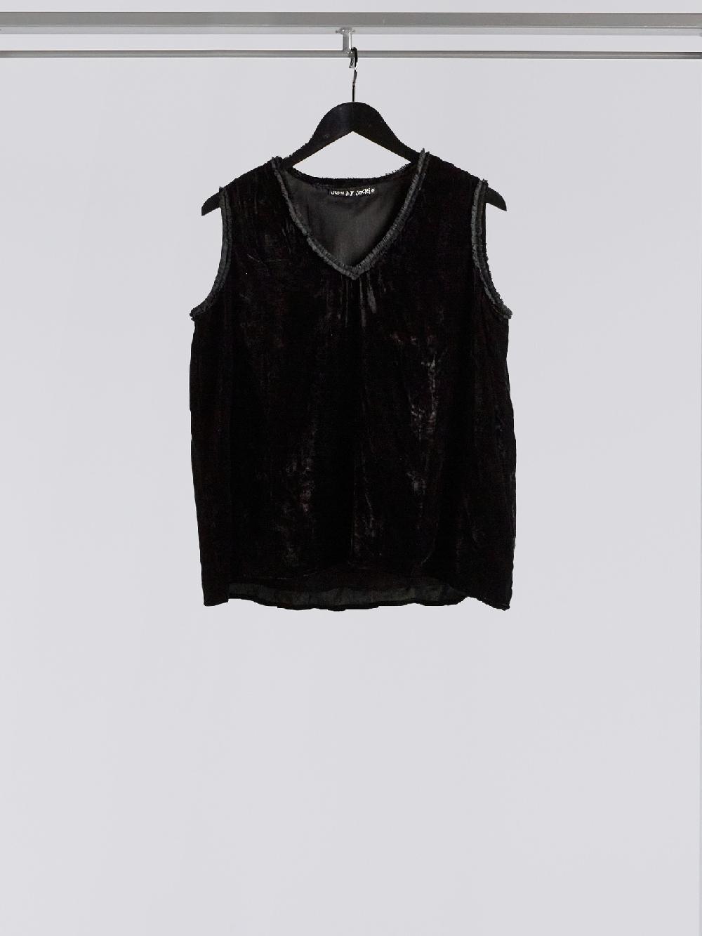 jupe by jackie Monk - Black 100% silk velvet