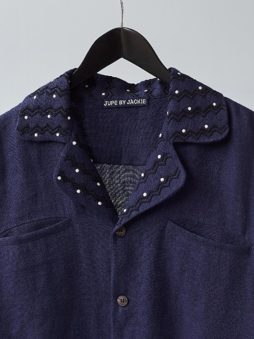 Jupe By Jackie Murell - Navy Linen Wool Blend