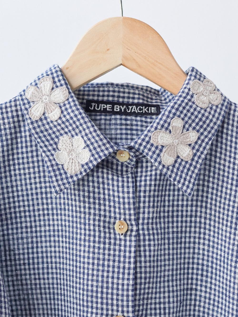 Jupe By Jackie Omiro T - Navy 100% Linen