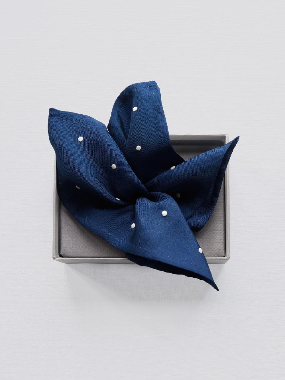 jupe by jackie Open Cream P - Navy 100% soft silk